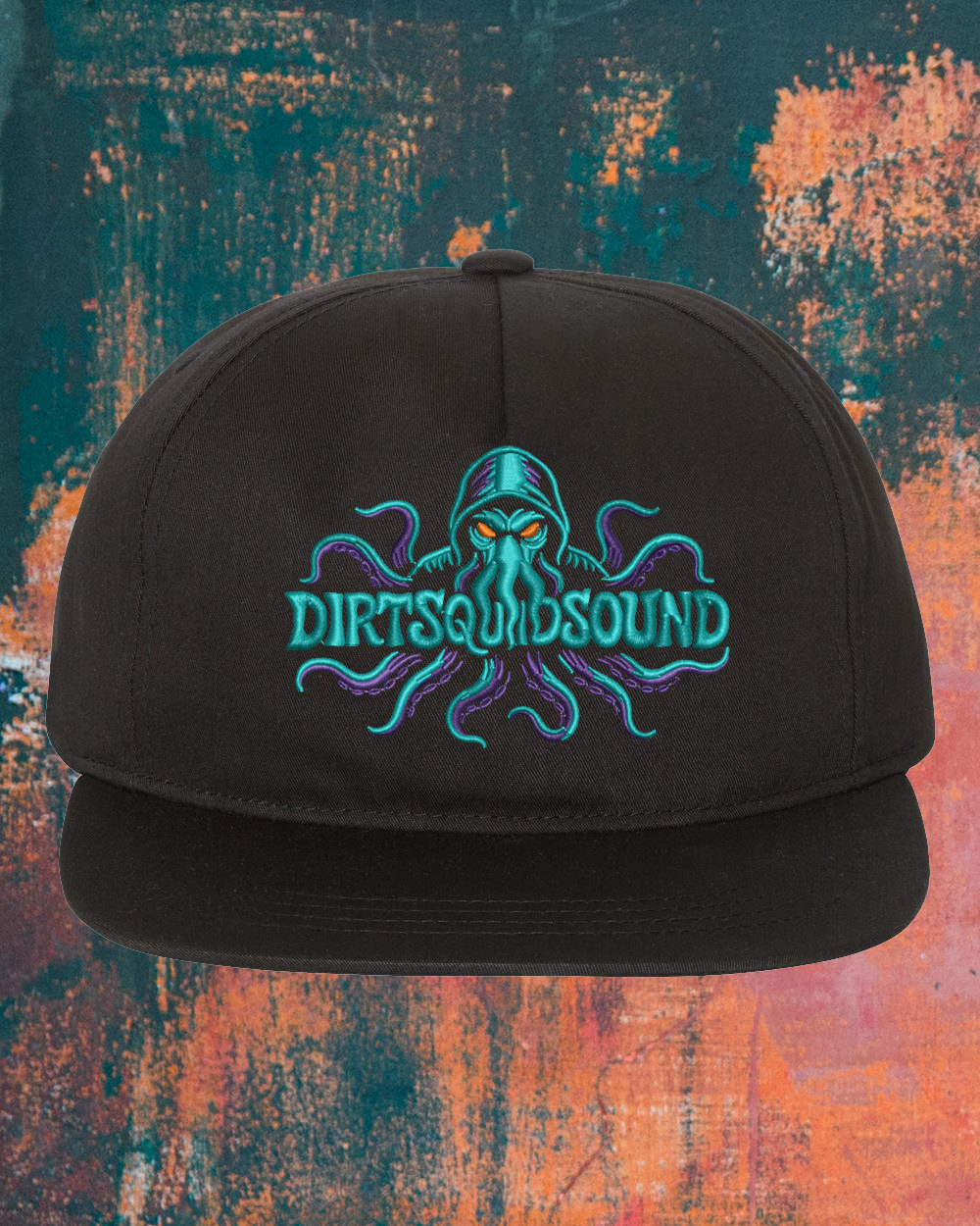 DirtSquidSound Lightly-Structured Five-Panel Snapback